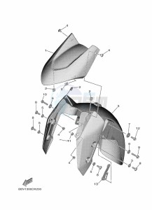 XP560D  (BBW3) drawing FRONT BRAKE CALIPER