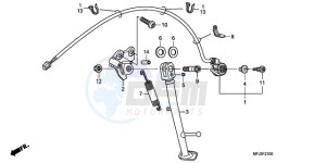 CBR600RR9 France - (F / CMF MME SPC) drawing STAND