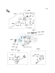 ZX 600E [ZX-6 NINJA ZZR 600] (E10-E13 E13 CAN ONLY) ZZR 600 drawing HANDLEBAR -- E12_E13- -