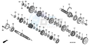 CBR600RR9 France - (F / CMF MME) drawing TRANSMISSION