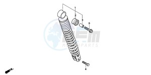 SFX50 drawing REAR CUSHION