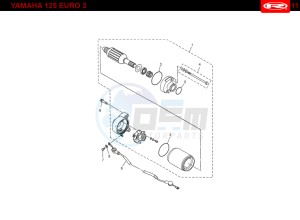 RS2-125-MATRIX-PRO-GREEN drawing START ENGINE  Yamaha 125 4t Euro 3