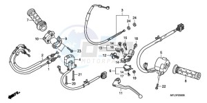 CBR1000RR9 Australia - (U / MK) drawing HANDLE LEVER/SWITCH/CABLE