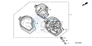 CBR1000RAA France - (F / ABS CMF HRC) drawing METER