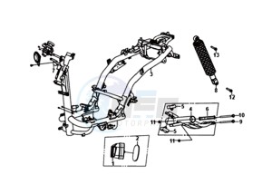 ORBIT III 50 45KMH (L8) EU drawing FRAME / ENGINE MOUNT