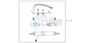 CBR1000RRA France - (F / CMF HRC) drawing REAR SEAT BAG