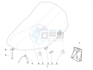 LIBERTY 125 4T E4 POSTE (EMEA) drawing Saddle/seats