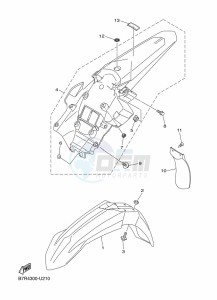 WR250F (BAK4) drawing FENDER