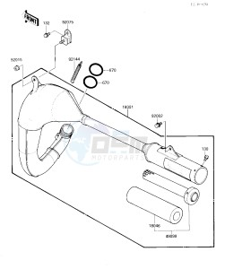 KX 80 N [BIG WHEEL] (N1) [BIG WHEEL] drawing MUFFLER-- S- -