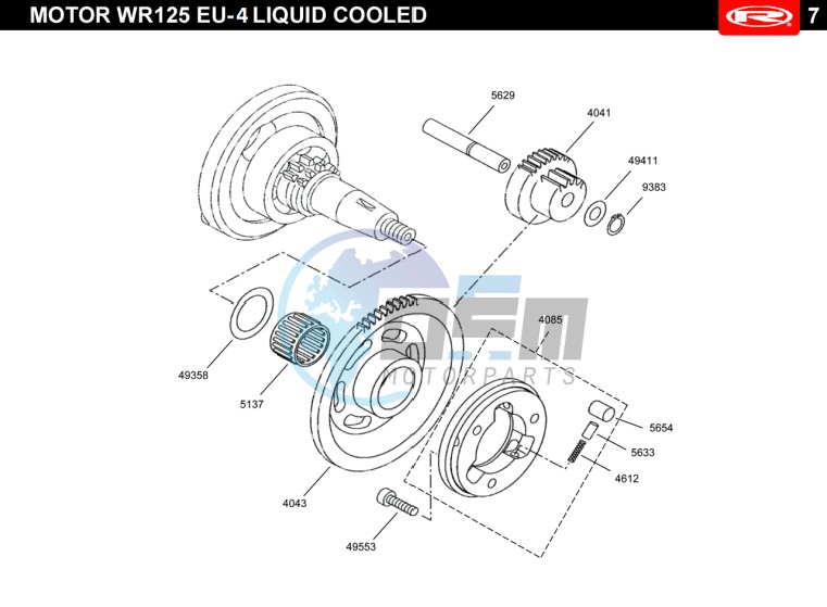 STARTER CLUTCH  EURO4