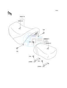 VN 1500 D[VULCAN 1500 CLASSIC] (D1-D2) [VULCAN 1500 CLASSIC] drawing SEAT