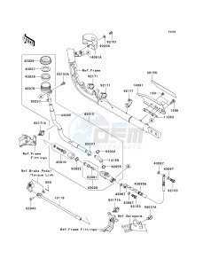 VN 2000 A [VULCAN 2000] (A1-A2) [VULCAN 2000] drawing REAR MASTER CYLINDER-- A1- -