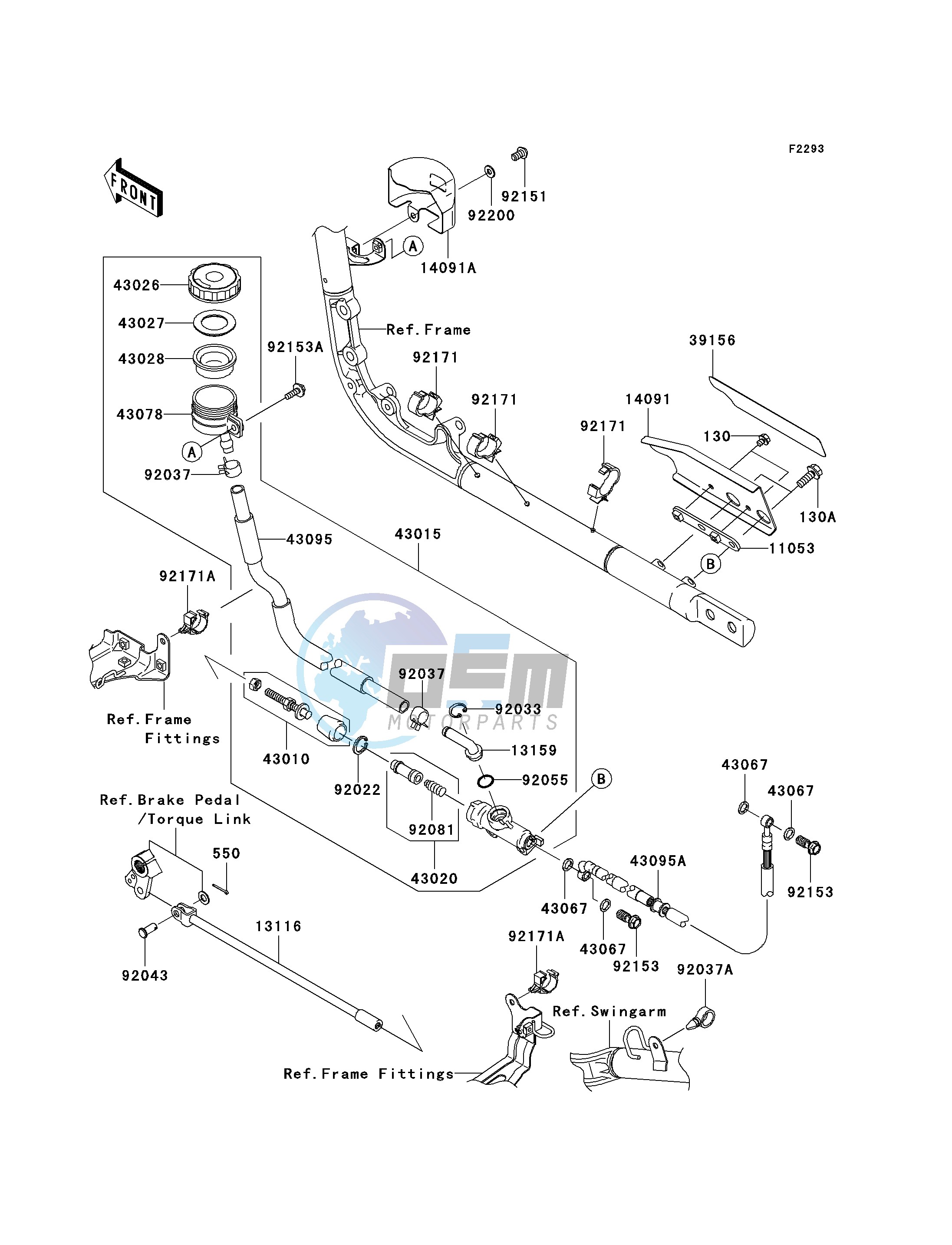 REAR MASTER CYLINDER-- A1- -