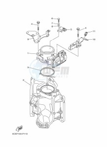 F225FETX drawing THROTTLE-BODY