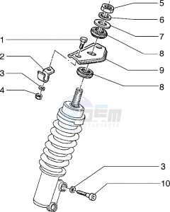 Hexagon 125 EXS1T 125cc drawing Front shock absorber