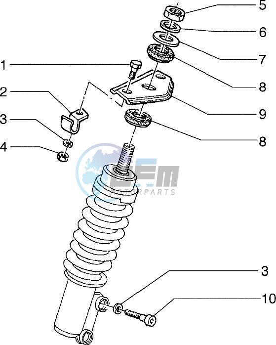 Front shock absorber