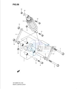 VZ1500K9 drawing REAR CUSHION LEVER