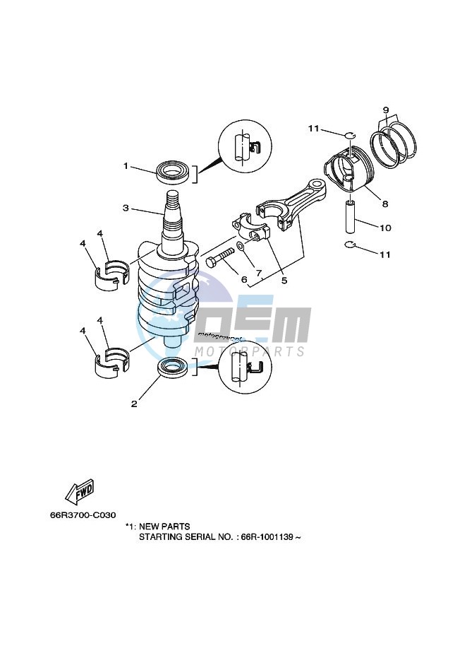 CRANKSHAFT--PISTON