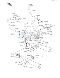 KZ 700 A (A1) drawing MUFFLERS