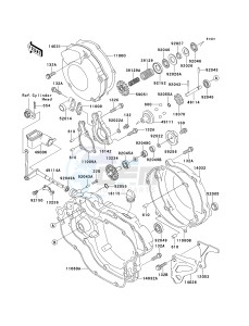 KX 125 L [KX125] (L3) [KX125] drawing ENGINE COVER-- S- -