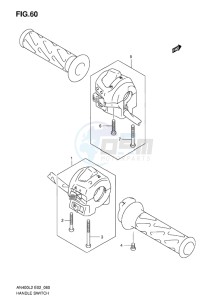 AN400 ABS BURGMAN EU drawing HANDLE SWITCH