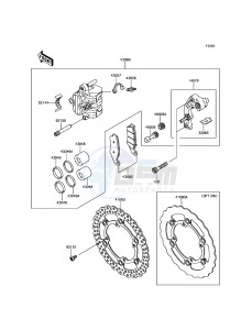 KLX450R KLX450AHF EU drawing Front Brake