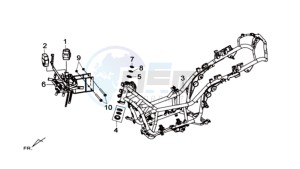 MAXSYM 600 I ABS EXECUTIVE EURO4 L7 drawing FRAME / BATTERY