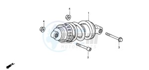 VT600CD2 drawing REAR CUSHION