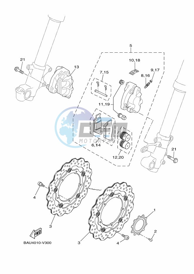 FRONT BRAKE CALIPER