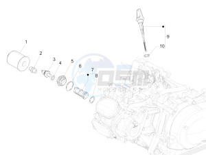 SUPER GTS 125 4T 3V IGET ABS E3 (APAC) drawing Flywheel magneto cover - Oil filter