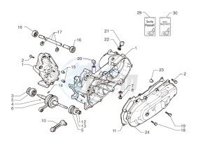 Ark AC 45 Tribal- White-Matt Black 50 drawing Crankcase – Crankshaft