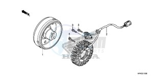 TRX420FED TRX420 Europe Direct - (ED) drawing GENERATOR