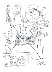 FZ8-S FZ8 FAZER 800 (42PD 42PF) drawing ELECTRICAL 2