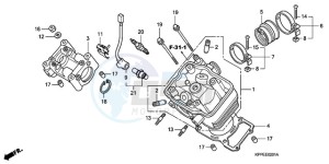 CBR125RWA Europe Direct - (ED / BLA) drawing CYLINDER HEAD (CBR125RW7/RW9/RWA)