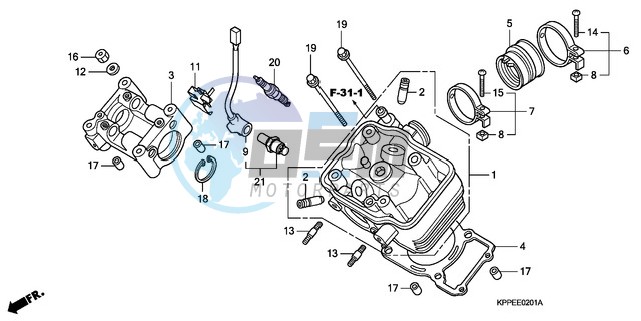 CYLINDER HEAD (CBR125RW7/RW9/RWA)