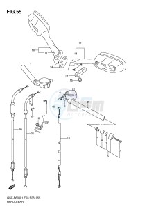 GSX-R600 (E3) drawing HANDLEBAR