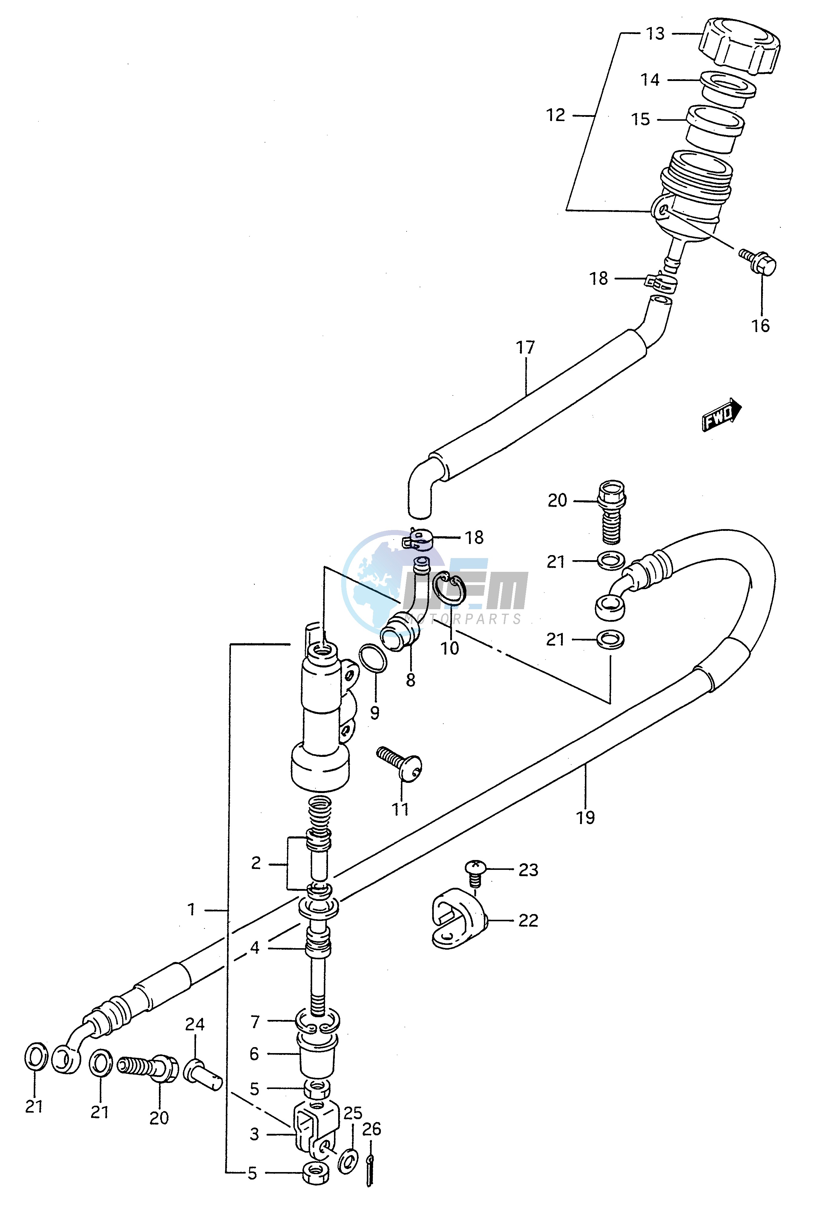 REAR MASTER CYLINDER (MODEL L)