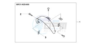 VT600CD2 drawing HEAD LIGHT VISOR