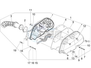 GTS 300 ie ABS Super (APAC) drawing Air filter