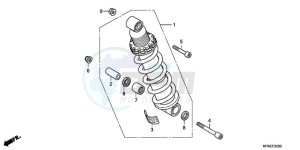 VTR2509 ED / LL MK drawing REAR CUSHION