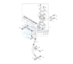 YW BW'S 125 drawing FRONT MASTER CYLINDER