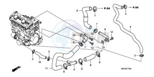 CBF1000SA France - (F / ABS CMF) drawing WATER PIPE