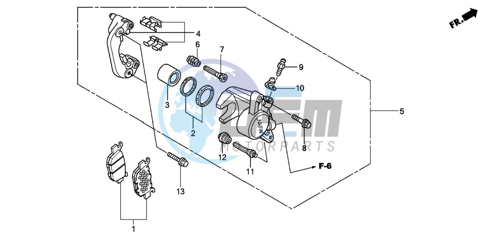 REAR BRAKE CALIPER