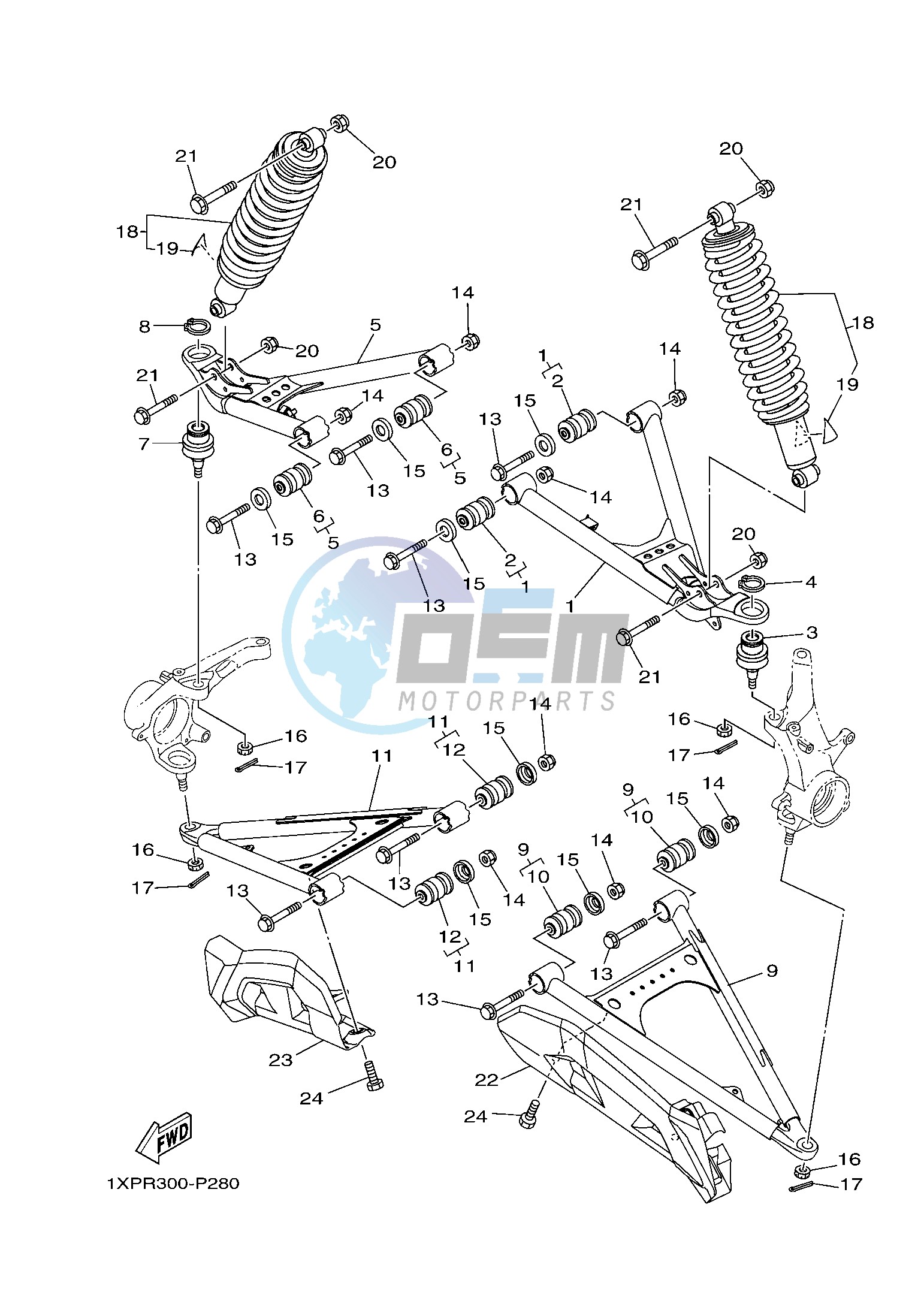 FRONT SUSPENSION & WHEEL