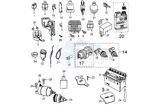 ELYSEO - 125 cc drawing ELECTRICAL DEVICES