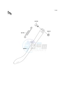 BN 125 A [ELIMINATOR 125] (A6F-A9F) A9F drawing STAND-- S- -