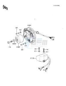 KX 125 A [KX125] (A7) [KX125] drawing IGNITION -- 81 A7- -