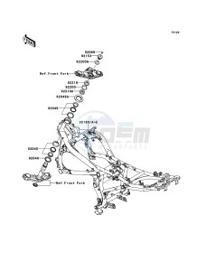 ER-6f ABS EX650B8F GB XX (EU ME A(FRICA) drawing Frame