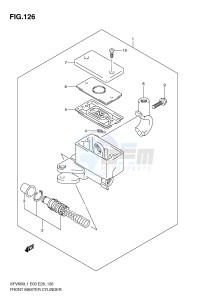 SFV650 (E3-E28) Gladius drawing FRONT MASTER CYLINDER (SFV650AL1 E33)