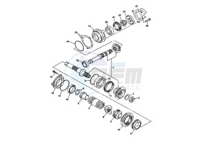 FJR A ABS 1300 drawing FRONT BEVEL GEAR